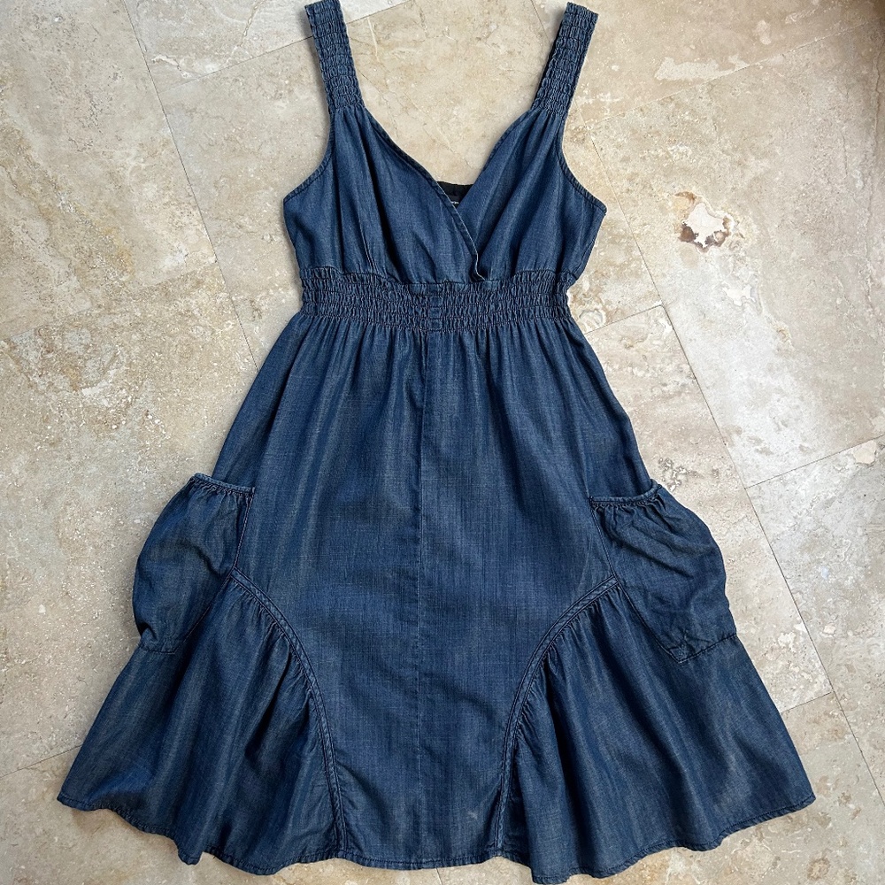 INC International Concepts Blue Jeans Dress, Size 6 - Picture 3 of 16
